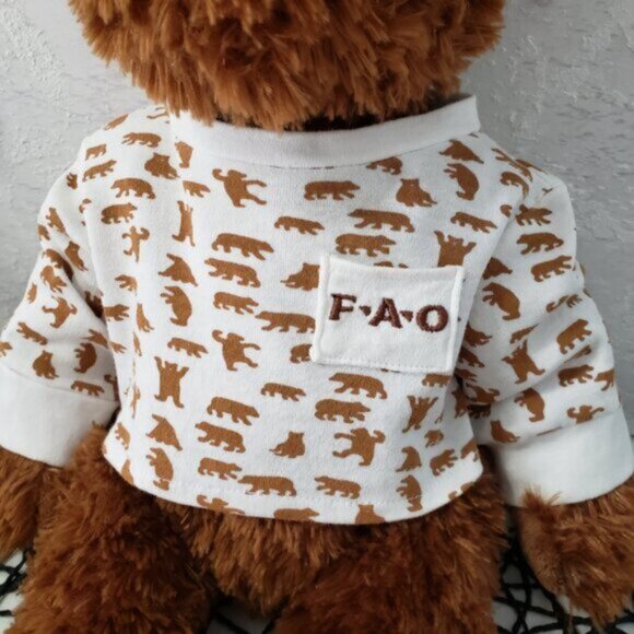 FAO Schwarz 15" Teddy Bear With FAO Shirt - Picture 2 of 6